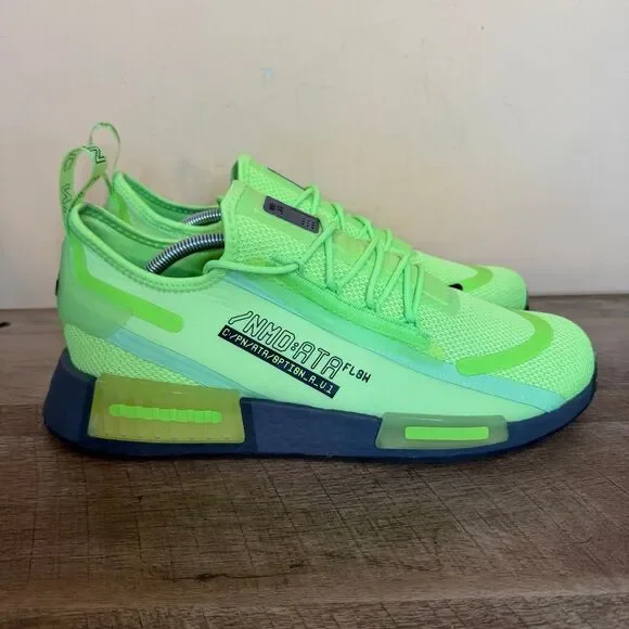 Adidas Originals Mens NMD_R1 Spectoo Sz 11.5 Sneakers shoes GZ9263 Signal green - Picture 3 of 8